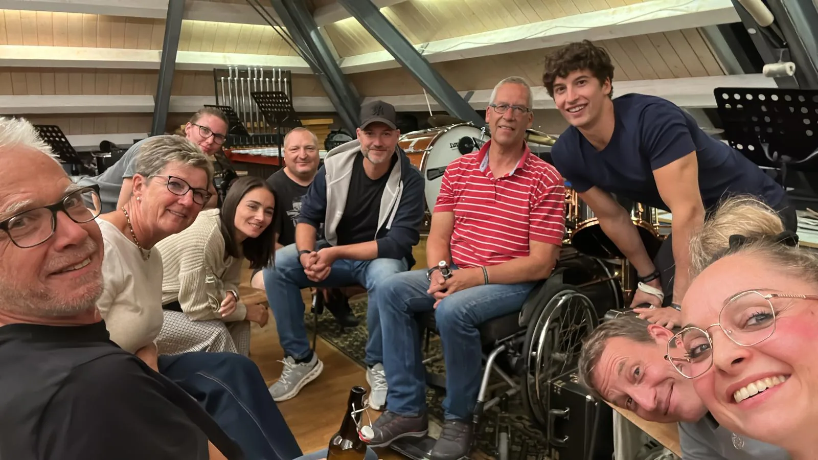 Gemütliche Runde im Proberaum